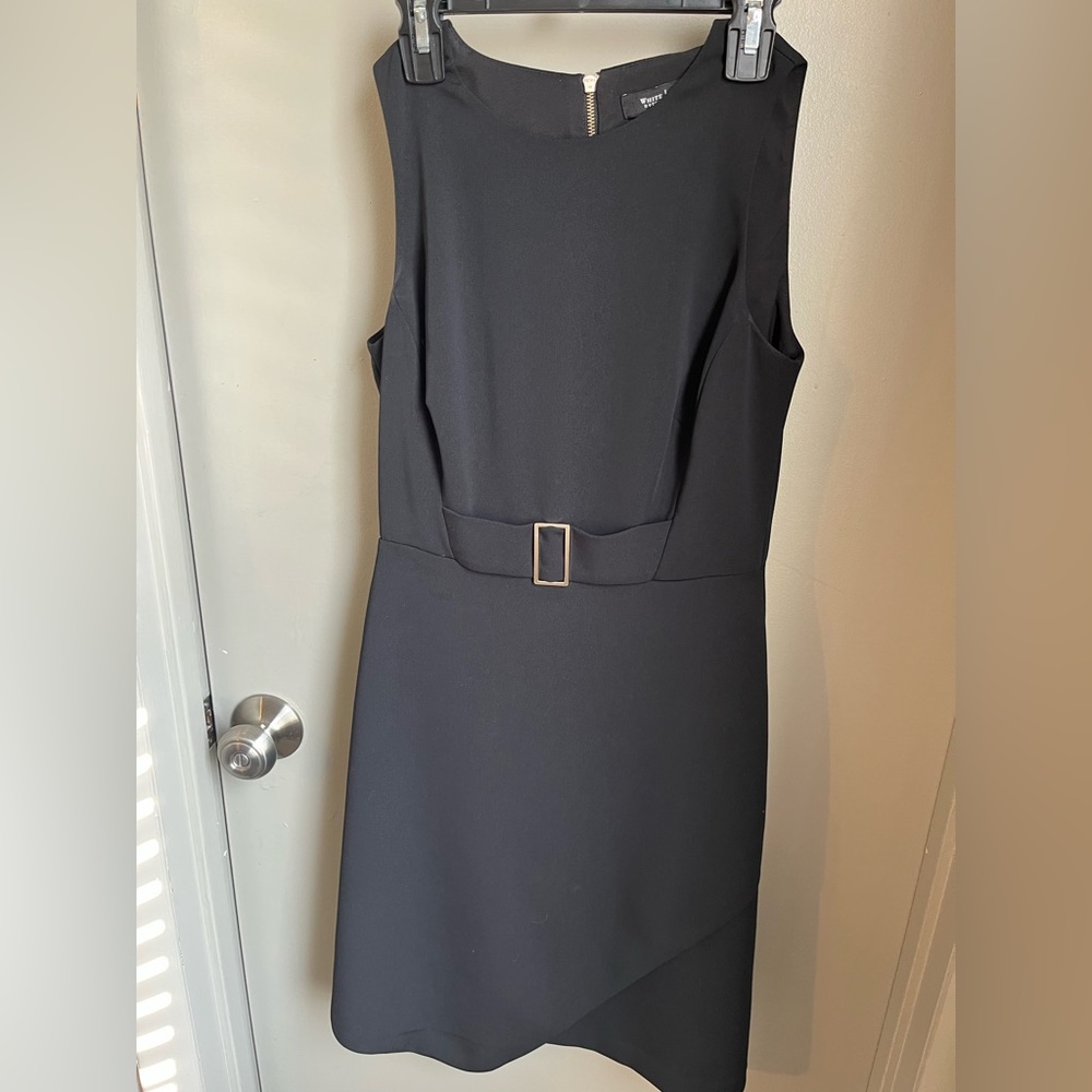 White House Black Market Black Midi Dress